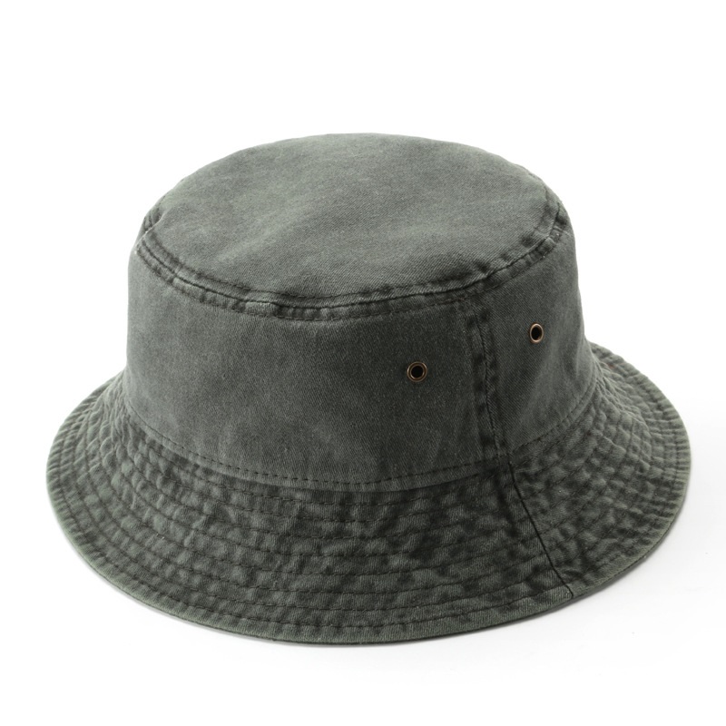 Βαμμένο Vintage μονόχρωμο καπέλο κουβά