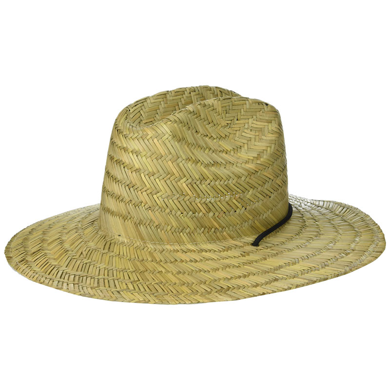 Vyriška klasikinė šiaudinė saulės paplūdimio kepurė