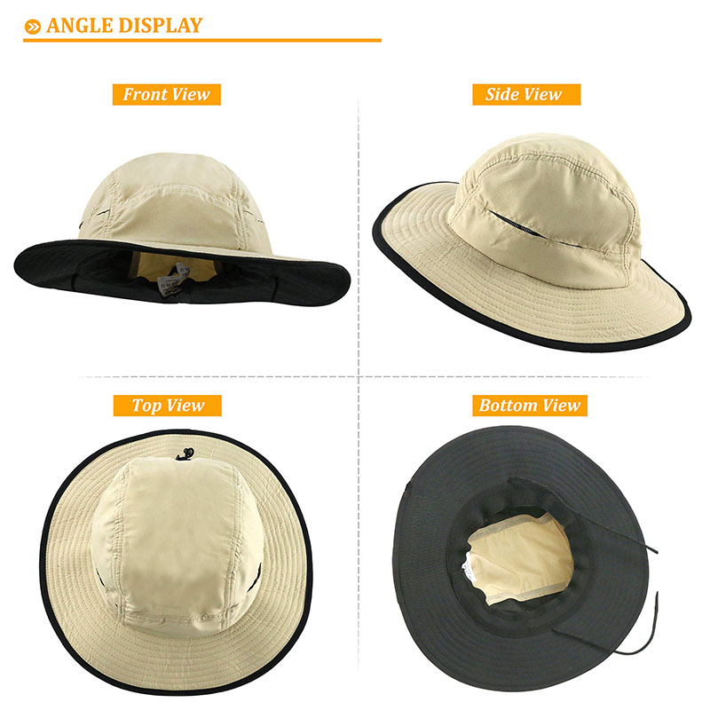 Прозрачни Бооние шешир за пецање са широким ободом