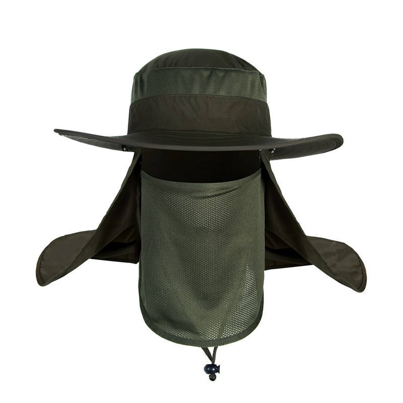 Sombrero de pesca con solapa de cuello desmontable
