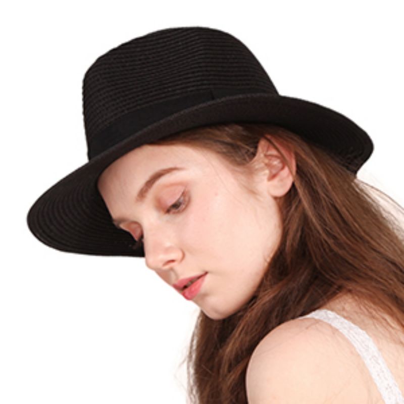 Fedora Hats for Women පිදුරු තොප්පි පිරිමින් සඳහා