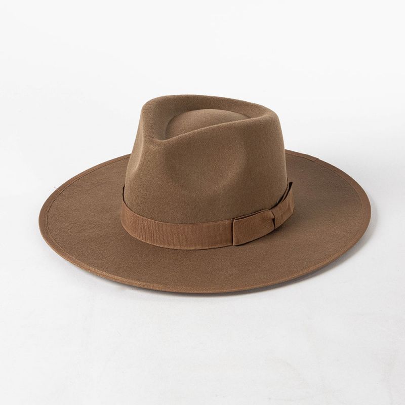 Fashion OEM Custom Fedora Hats Farin Flat