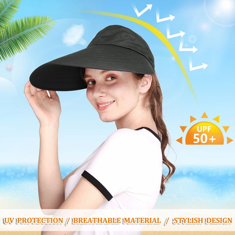Sombreiros de sol para mulleres Sombreiros de praia Floppy de palla