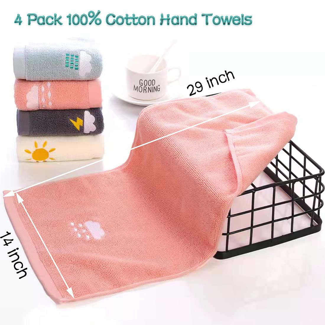 מגבת יד 100% כותנה לחדר רחצה
